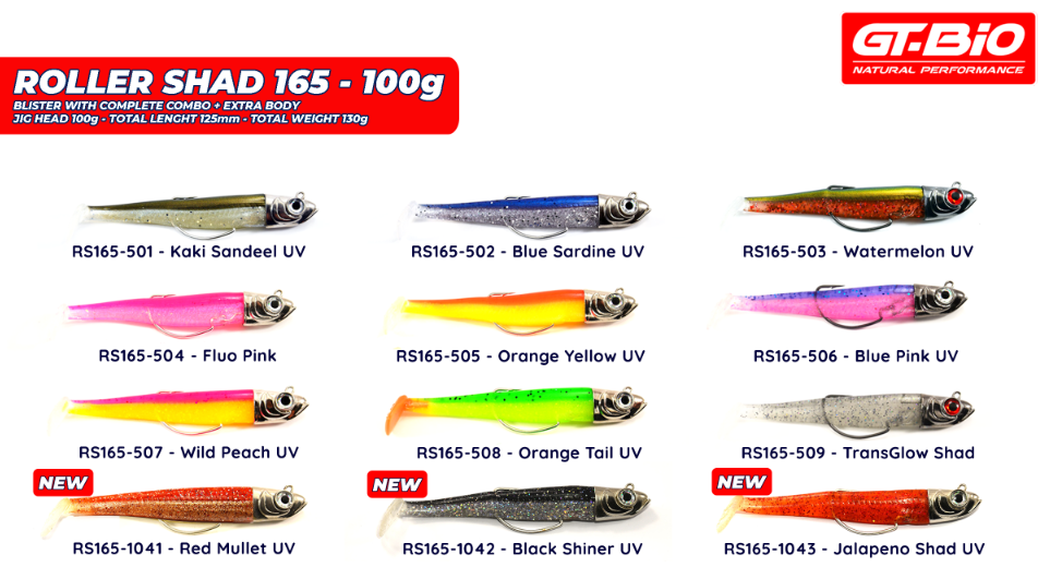 GT-BIO Roller Shad 165 100 gr