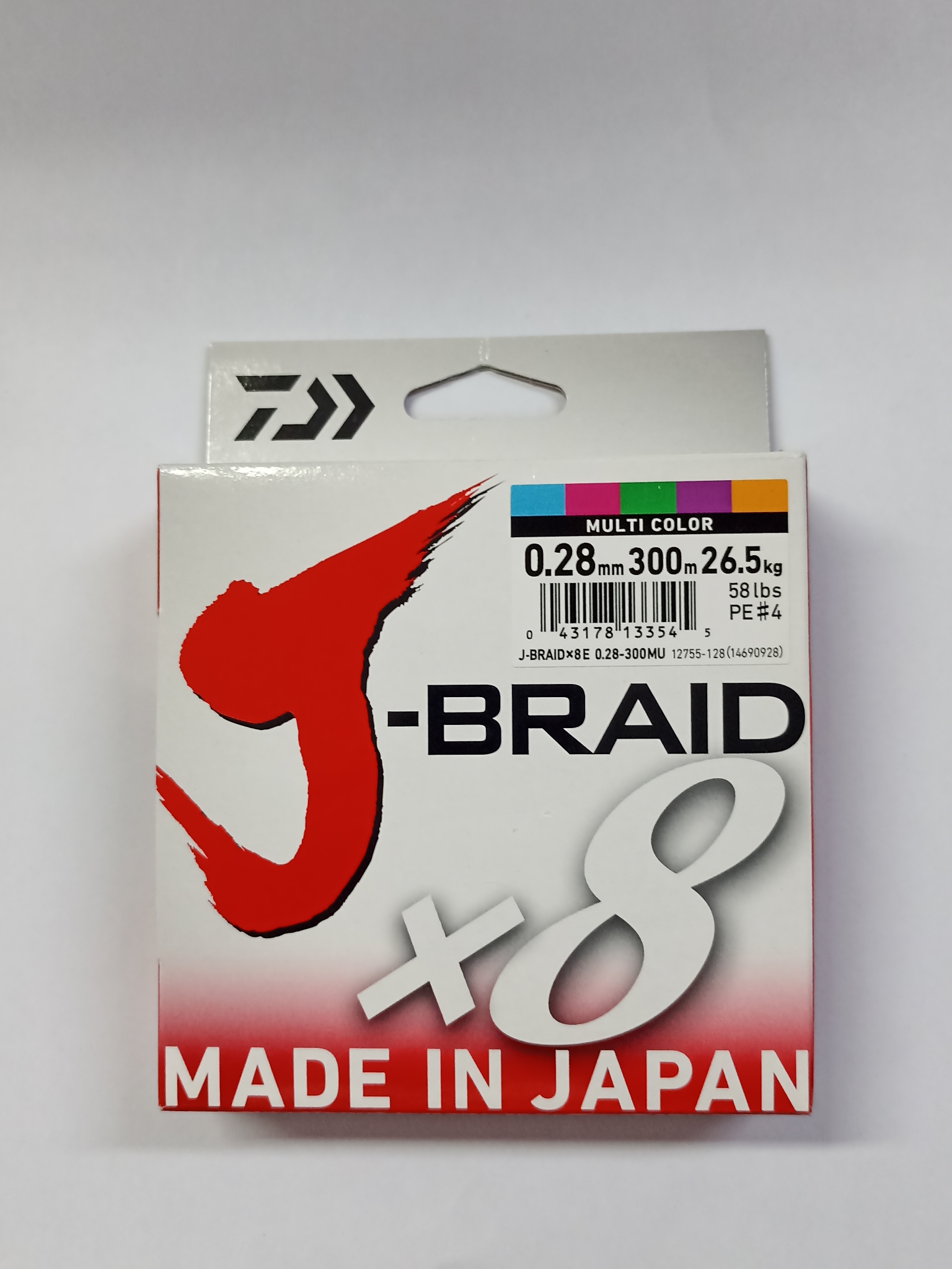 Daiwa J-Braid X8 300mt Multicolor