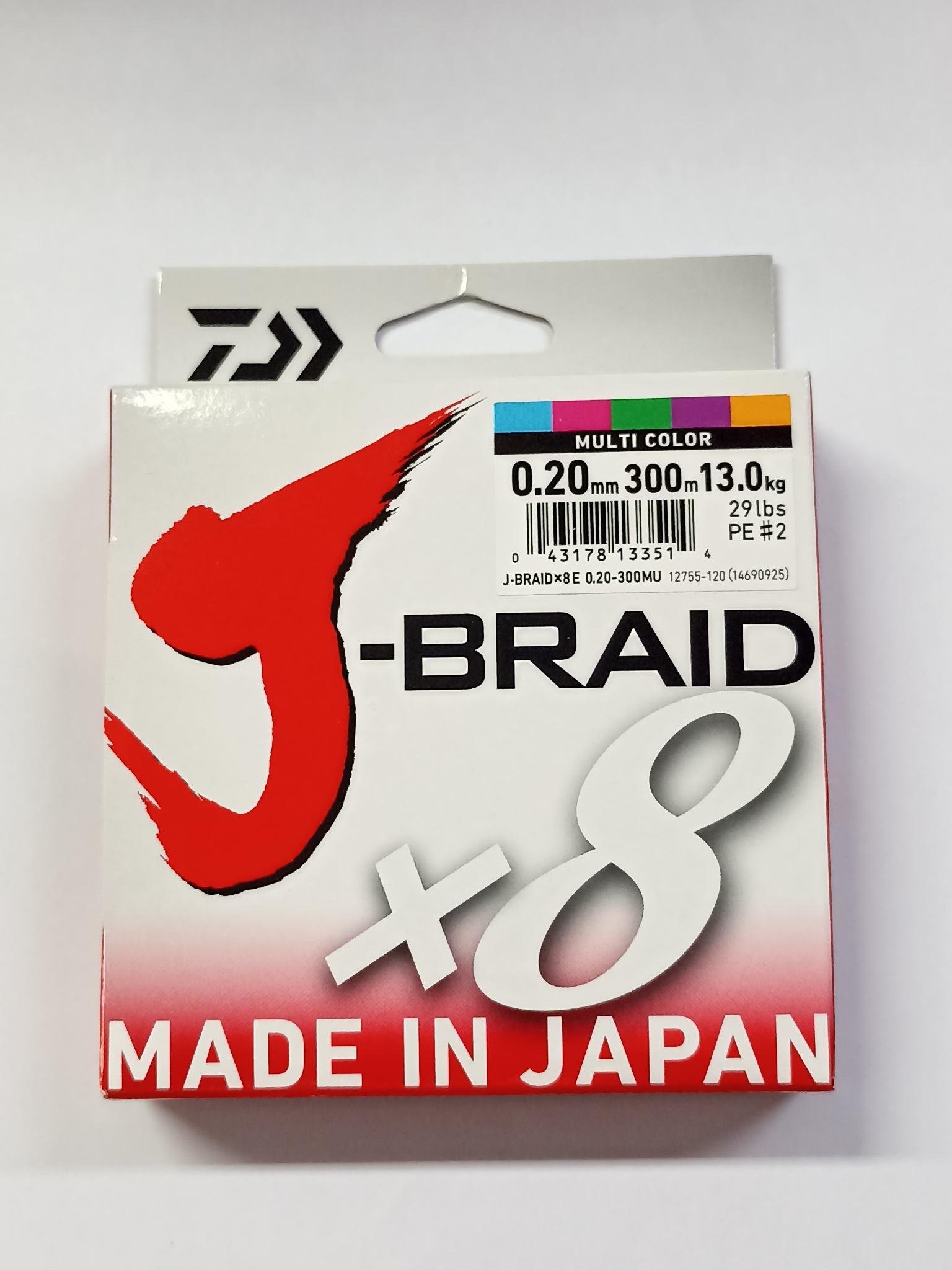 Daiwa J-Braid X8 300mt Multicolor