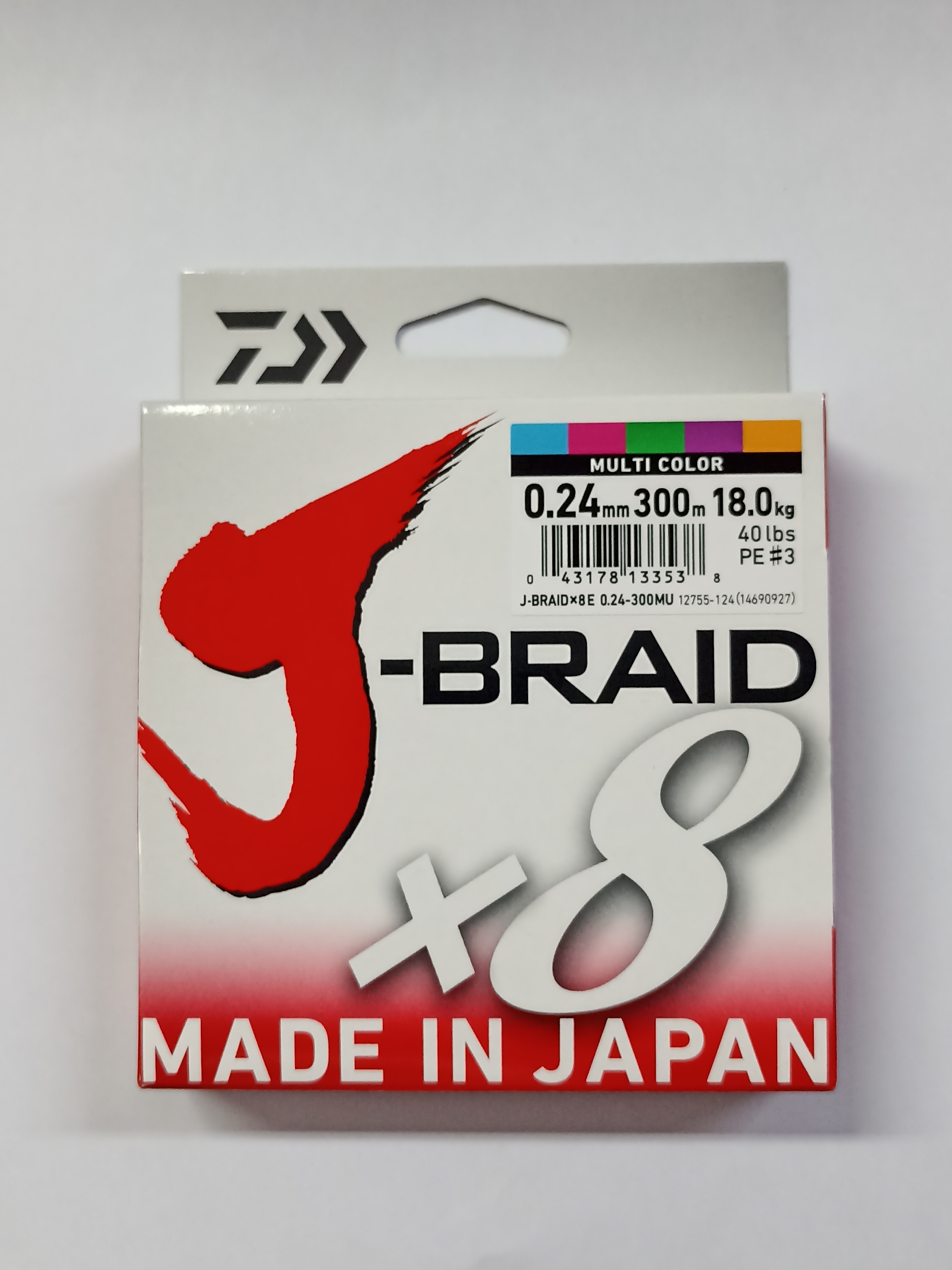 Daiwa J-Braid X8 300mt Multicolor