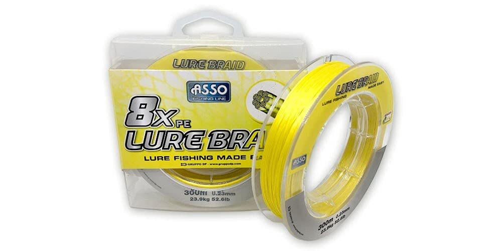 Asso 8X PE Lure Braid - Yellow