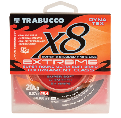 Trabucco X8 Extreme 135mt Fluo Orange