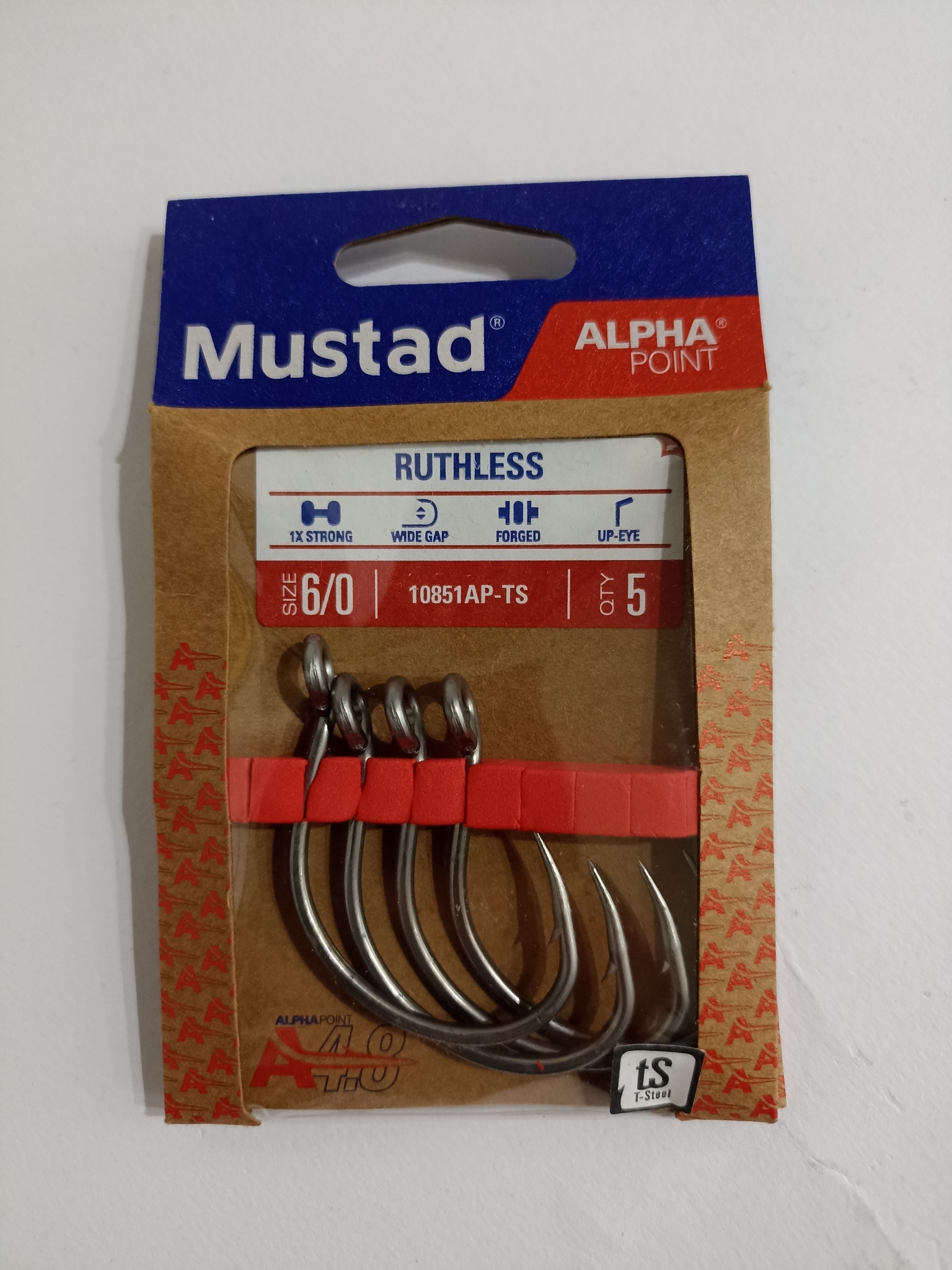 Mustad Alphapoint Ruthless Eyed 10851AP