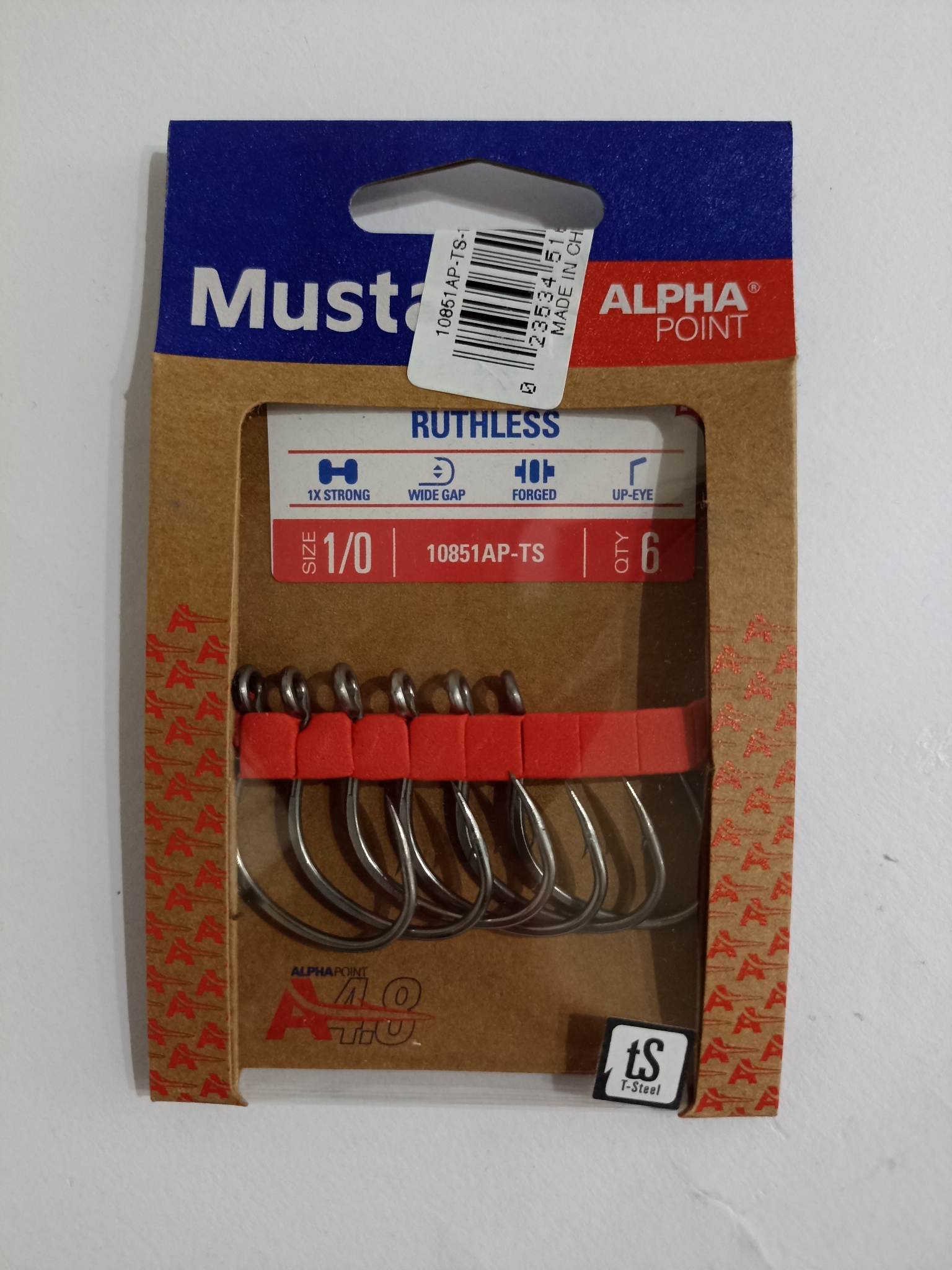 Mustad Alphapoint Ruthless Eyed 10851AP