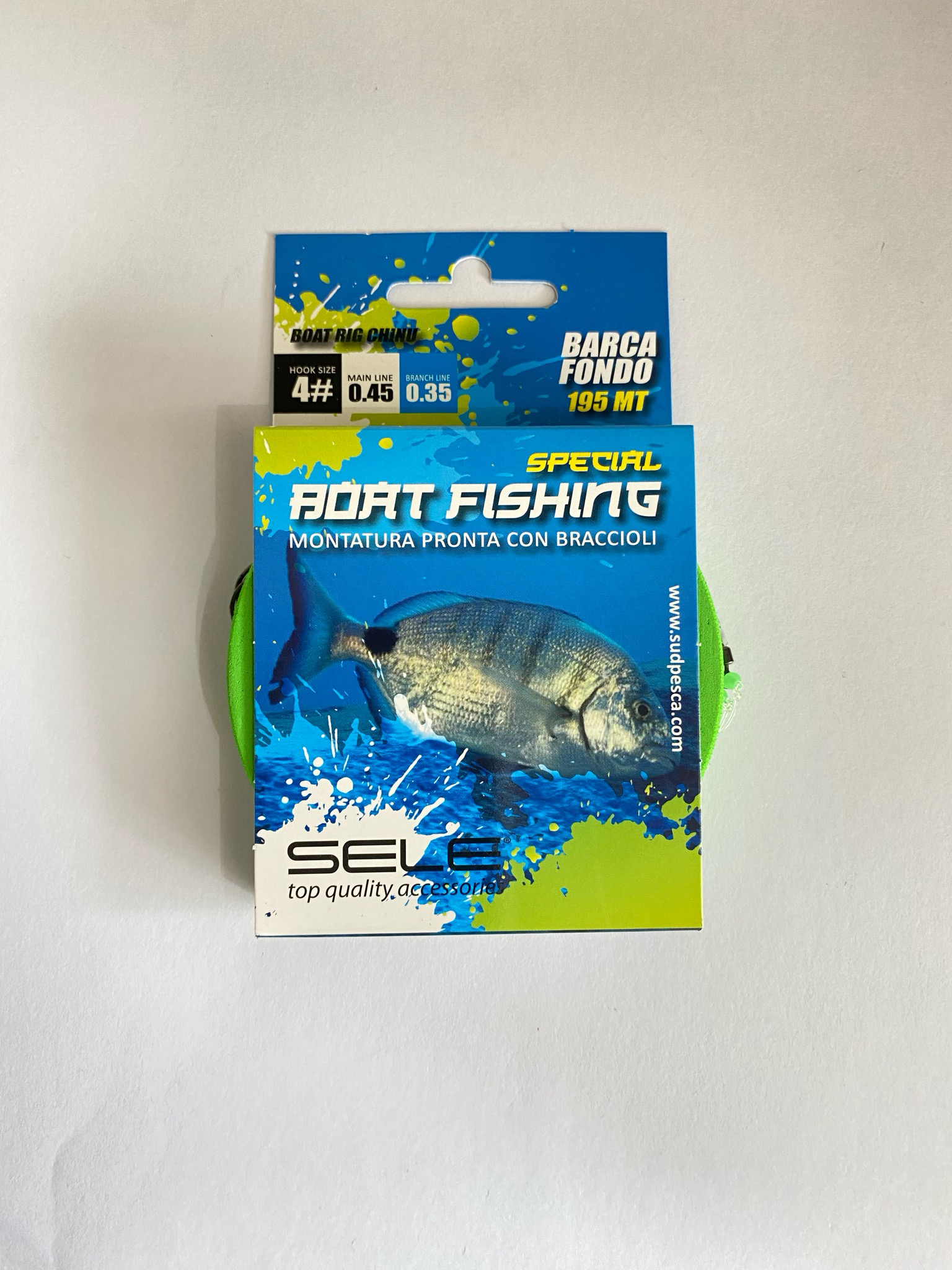 Sele Montatura Pronta Da Barca - Fondo| 1,95 mt.