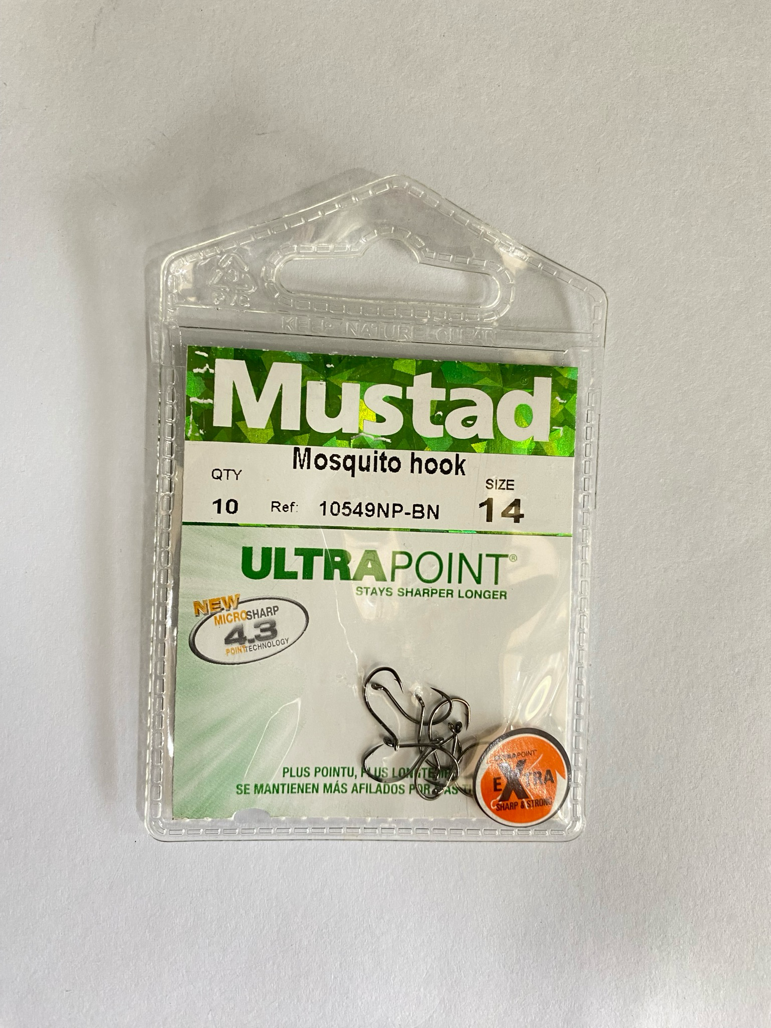 Mustad Mosquito Hook 10549NP-BN 10 Pcs