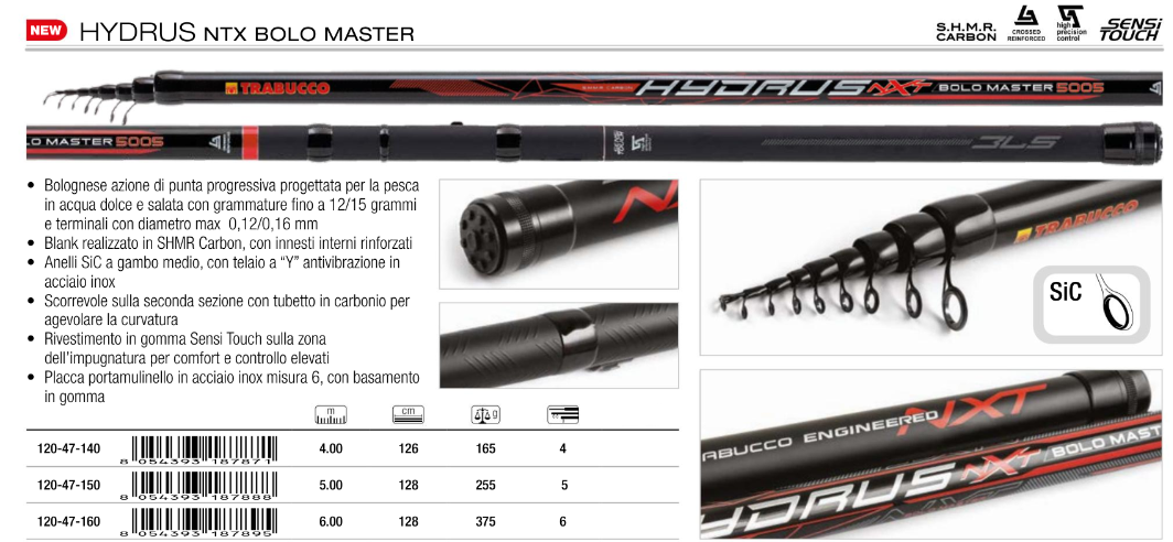 Trabucco Hydrus NXT Bolo Master