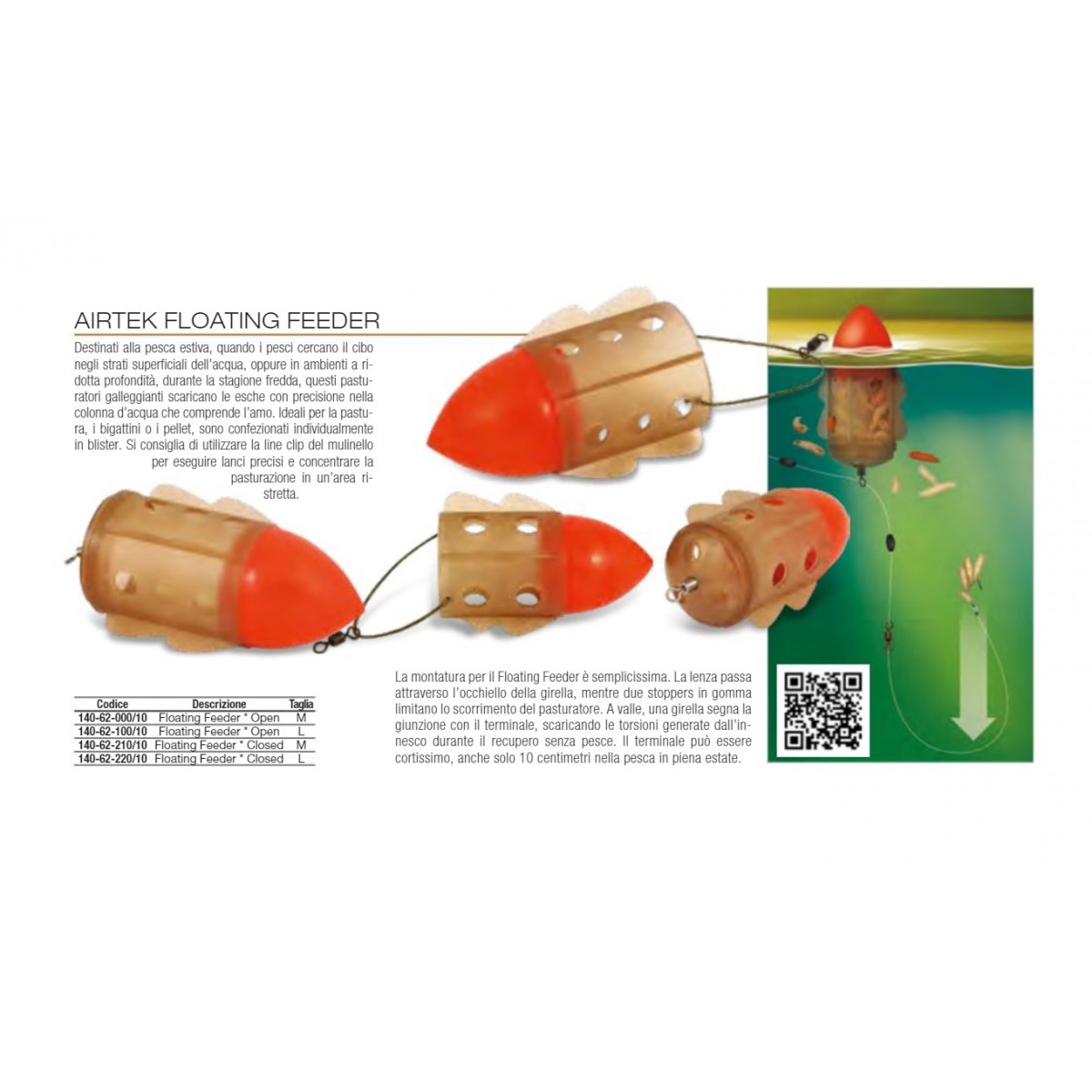 Pasturatore Trabucco Air Tek Floating Feeder Closed