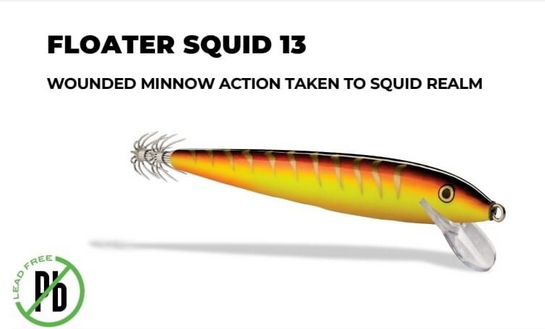 Rapala Floater Squid 13 - NOVITA' 2024 !