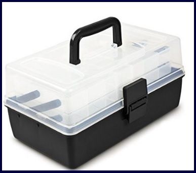 Cassetta 2 ripiani Porta Accessori da Pesca