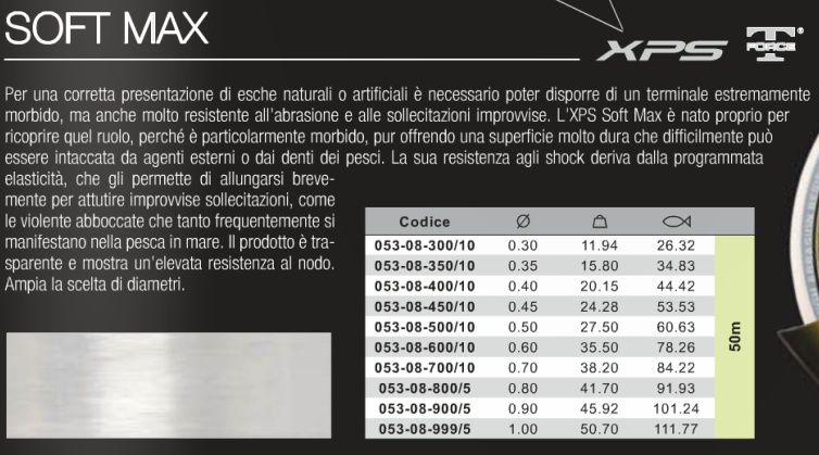 Trabucco XPS Soft Max Saltwater 50m