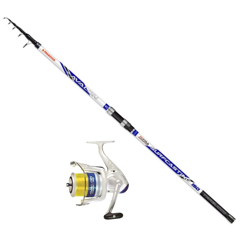 Combo Surfcasting 4: Trabucco Avalon 4.00mt 150gr + Avalon Surf 6500 Spooled