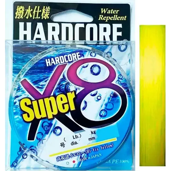 Duel Hardcore Super X8 Yellow 200mt - Water Repellent