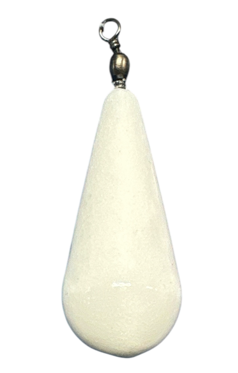 Piombo a Pera Plastificato con girella (Bianco)