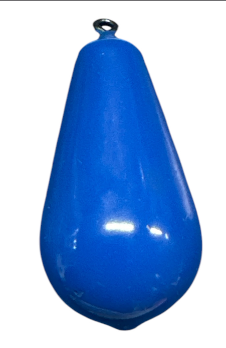 Piombo a Pera Plastificato con Girella (Blu)