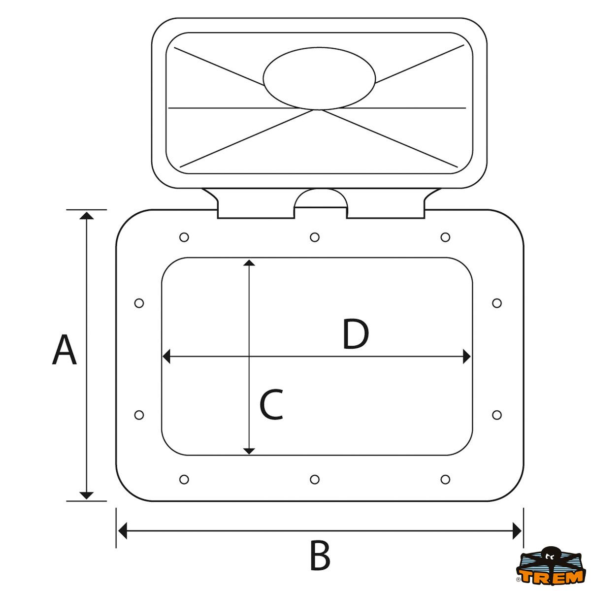 Portello d’ispezione 275x375 mm