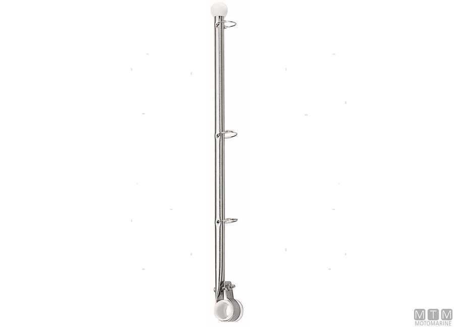 ASTA PORTABANDIERA CLAMP INOX