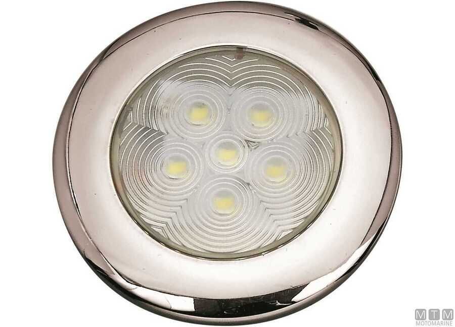 LUCE IMPERMEABILE LED ROUND TOP INOX