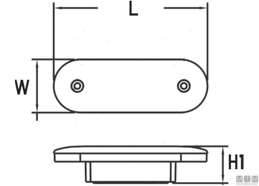 LUCE IMPERMEABILE LED ELLIPTIC TOP INOX