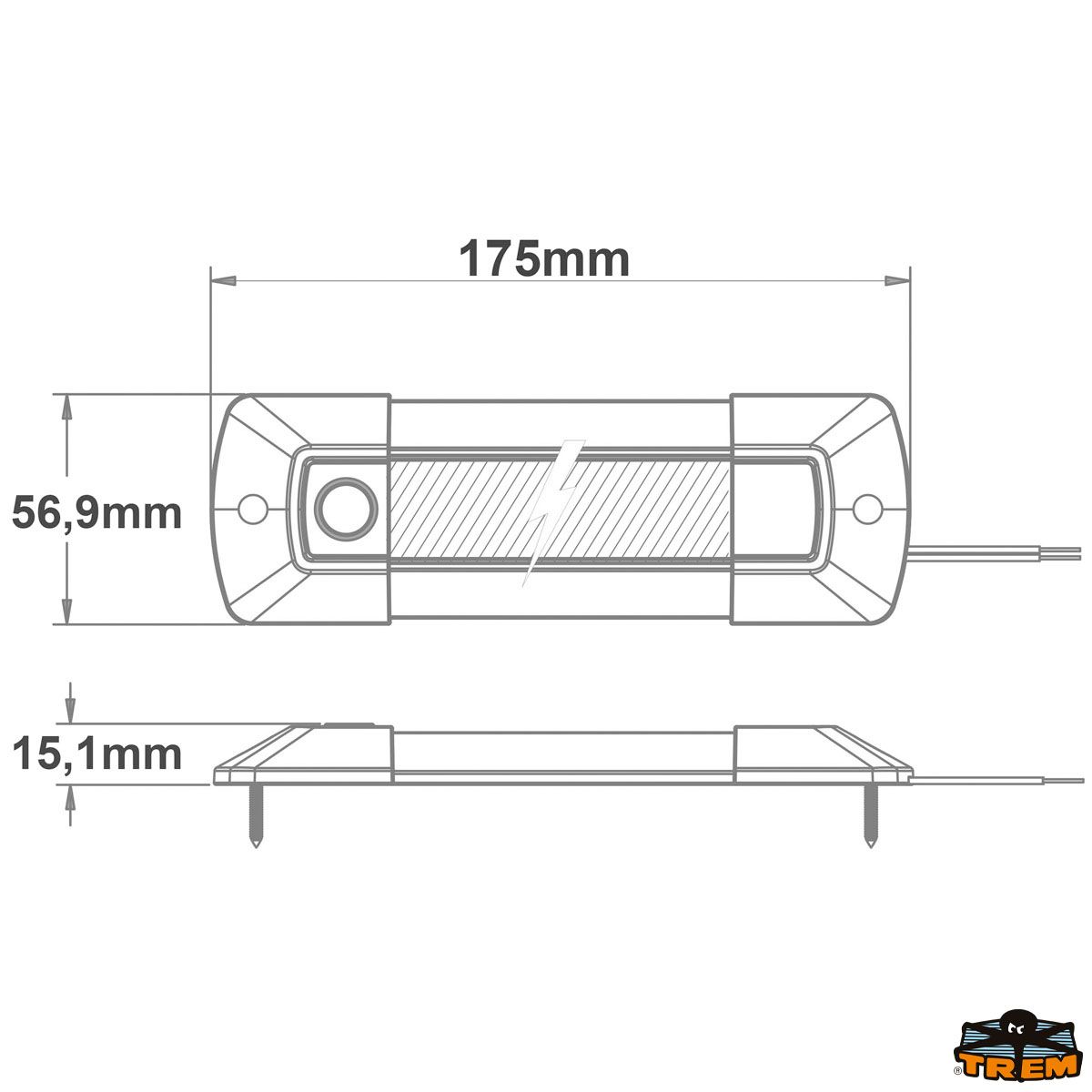 Plafoniera a LED 175mm