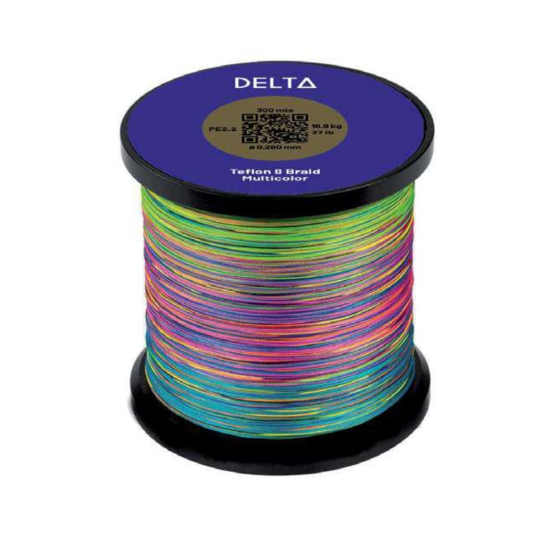 Delta Hilo Teflon 8 Braid Multicolor 1000mt