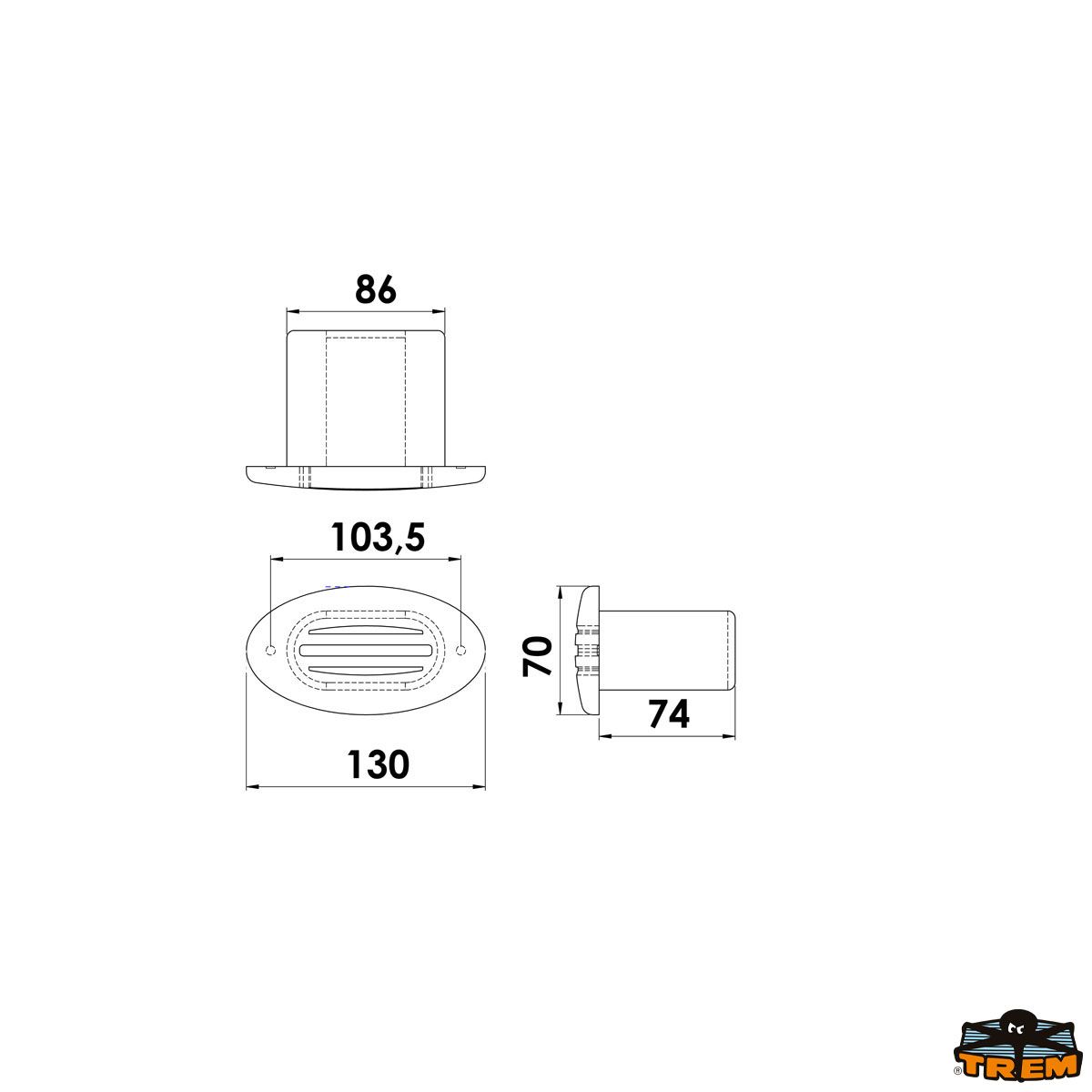 Tromba da incasso a scomparsa