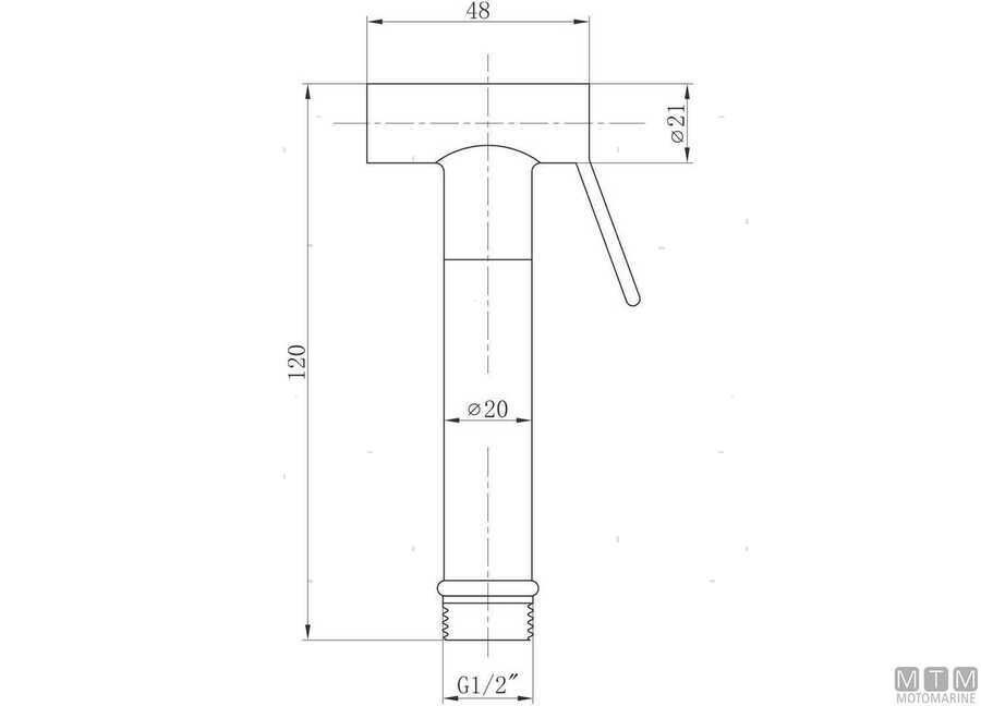 Doccetta Mira in Ottone Cromato