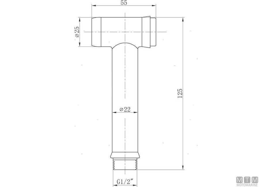 Doccetta Push Button in acciaio i nox