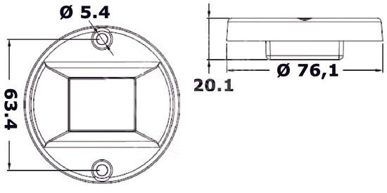 Luce di via Poppa ABS LED