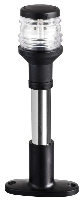 Fanale 360° asta 20cm nero