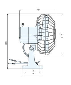 Ventilatore Orientabile 12v