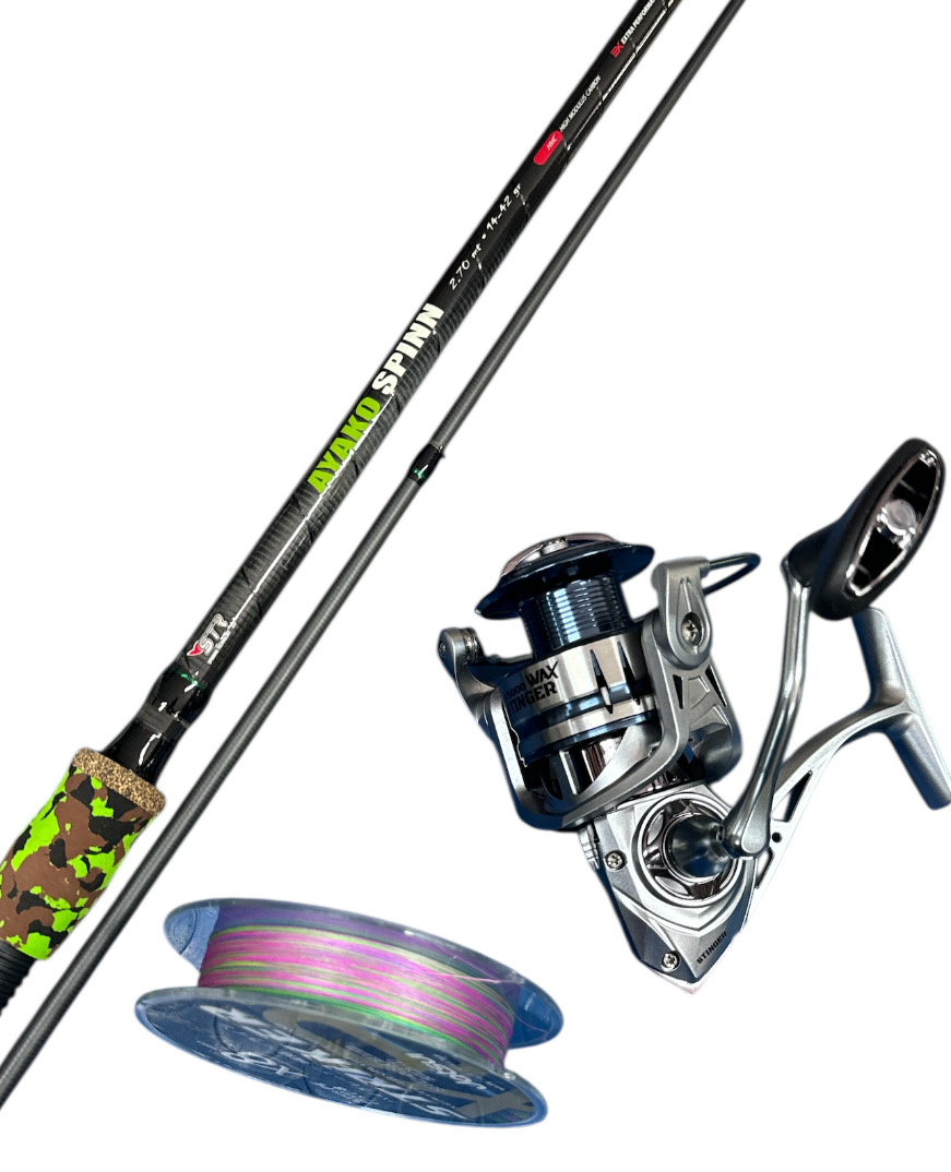Combo Spinning  Ayako X Stinger:  Ayako Spin 2.70mt + Wax Stinger 5000 + Jatsui Striker 300mt 0.18mm