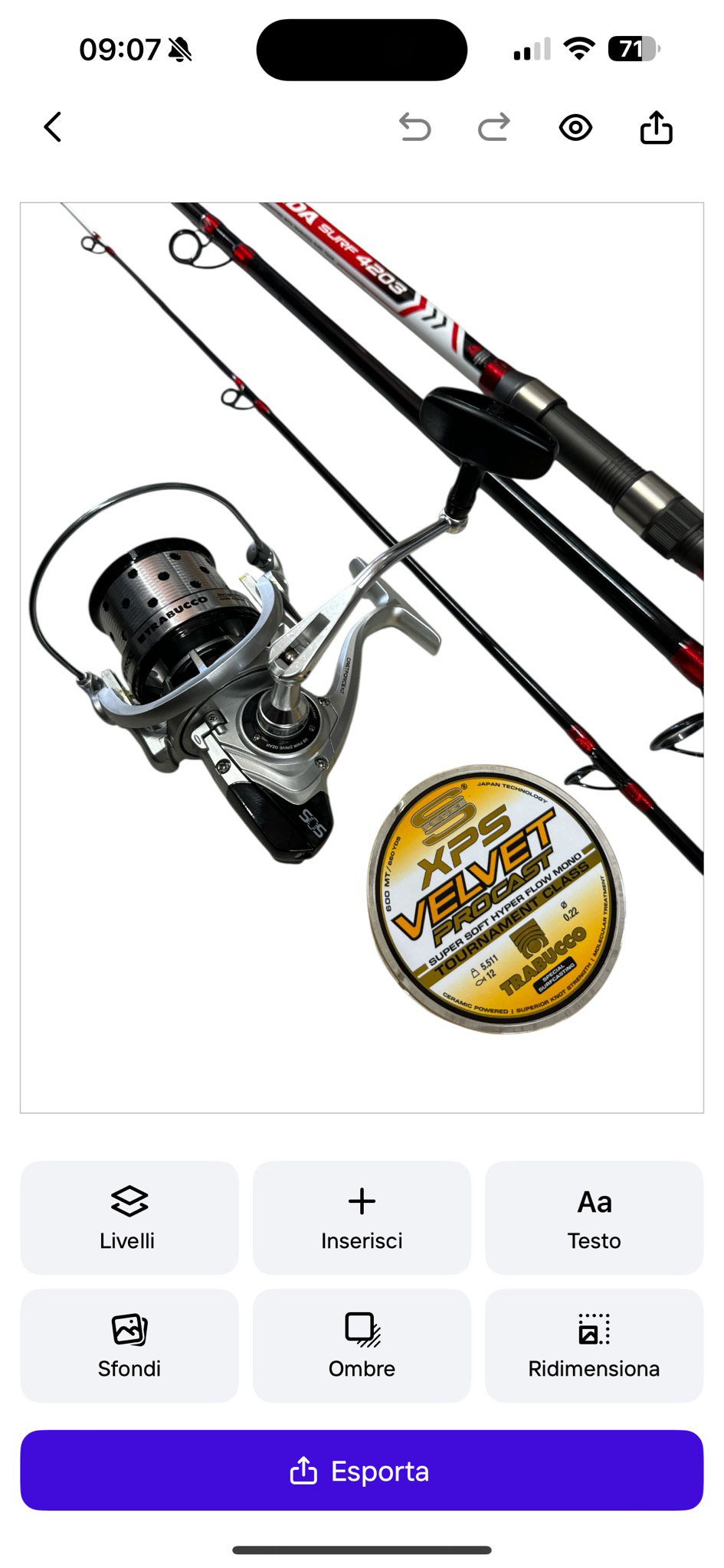 Combo Surfcasting 5: Andromeda Surf 4.20mt - 160 gr + Castforce 6500 + Velvet Procast 0.22mm 600mt