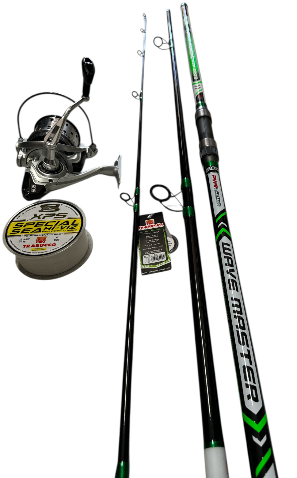 Combo Surfcasting 6: Andromeda Surf 4.20mt - 200gr + Castforce 8000 + XPS Special Sea Hi-Viz 0.28mm 600mt