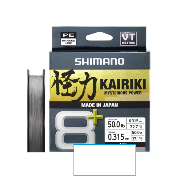 Shimano Kairiki 8+ Grey - 150mt