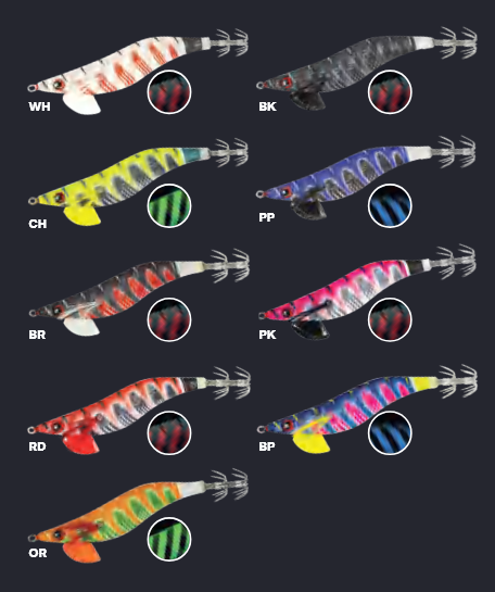 Jatsui Rush Egi Mutate #3.0 - 14.5gr - 100mm - 3.5sec/m