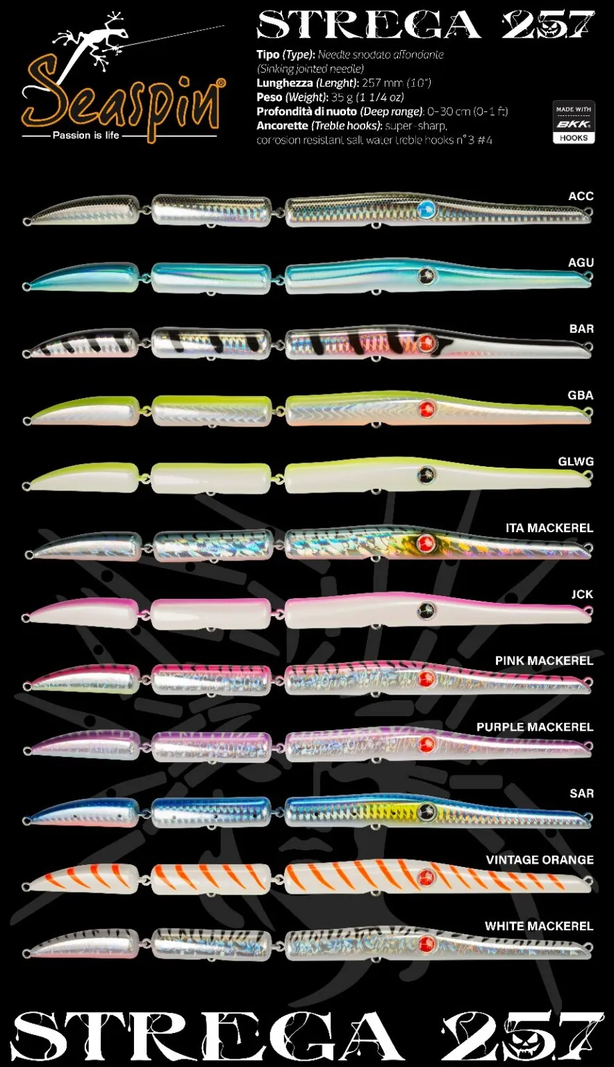 Seaspin Strega 257 - 25cm - 35g - Sinking