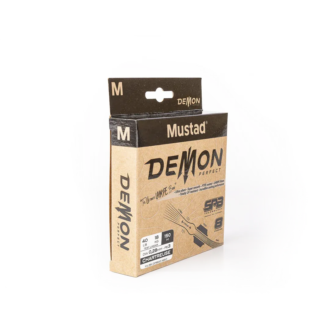 Mustad Demon SPB X8 150mt Chartreuse