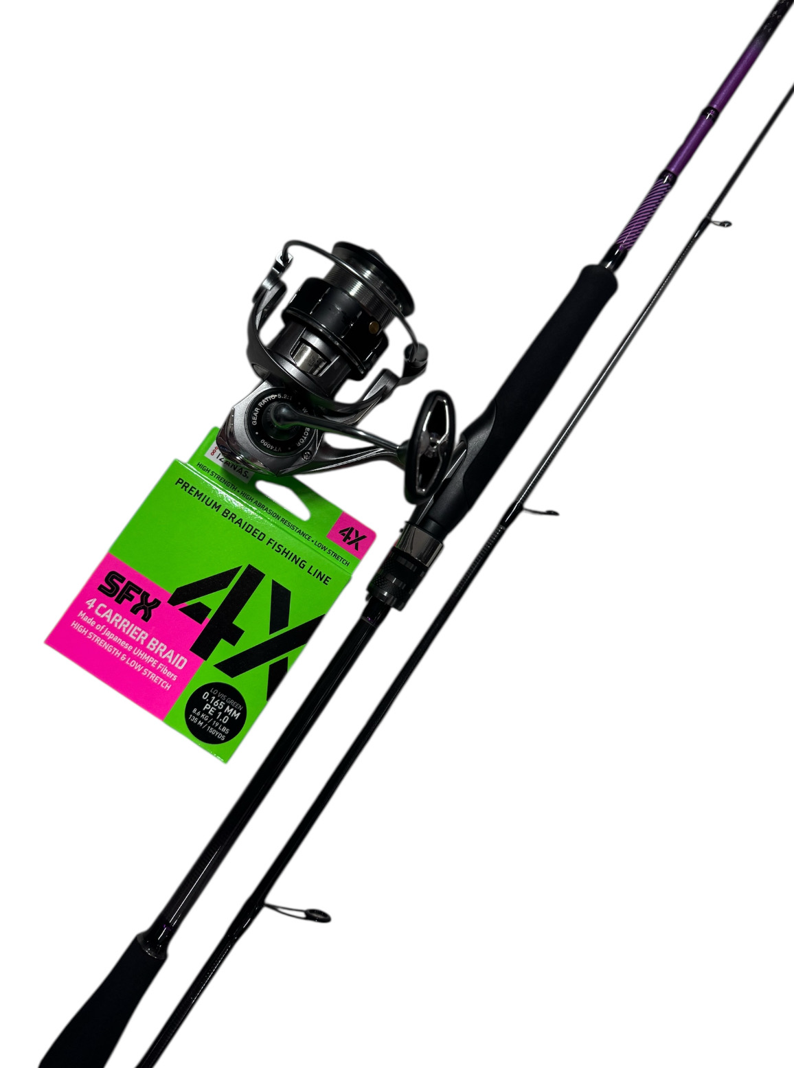 🔥Best Seller - Combo Spinning Vector Oasis Pro: Jatsui Oasis Spin 2.10mt - 7-28gr + Wax Vector 4000 + Sufix SFX 0.165mm